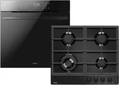 Zestawy AGD - Zestaw AGD do zabudowy Amica Piekarnik elektryczny ED97619VBA+ X-TYPE STEAM + Płyta gazowa PGA6111ApB - miniaturka - grafika 1