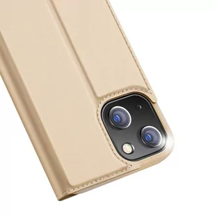 Dux Ducis Skin Pro kabura etui pokrowiec z klapką iPhone 13 mini złoty - Etui i futerały do telefonów - miniaturka - grafika 3