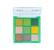 Cienie do powiek - MAKEUP REVOLUTION ULTIMATE NEONS PALETA CIENI DO POWIEK GREEN HAZE 6,75G - miniaturka - grafika 1