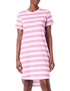 Sukienki - ONLY Sukienka damska Onlmay S/S Stripe Dress JRS, Super Pink/Stripes:cloud Dancer (Kia), M - miniaturka - grafika 1