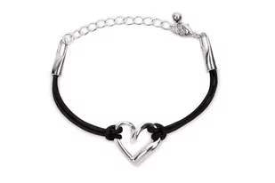 Bransoletka Sznurkowa Serduszko Japan Style - Bransoletki - miniaturka - grafika 1