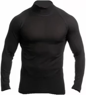 Koszulki sportowe męskie - COOL koszulka ze stójką i długim rękawem - męska Wielkość: 4XL, Kolor: ciemnoniebieski - miniaturka - grafika 1
