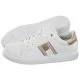 Sneakersy damskie - Sneakersy Flag Low Cut Lace-Up Sneaker White/Platinum T3A9-32703-1355 X048 (TH668-a) Tommy Hilfiger - grafika 1
