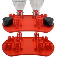 Akcesoria i części AGD - Ociekacz Na 4 Cztery Butelki Do Saturatora SODASTREAM Stojak Czerwony - miniaturka - grafika 1