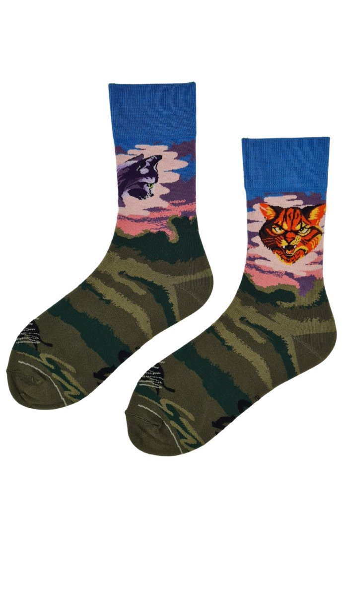 Skarpety długie Tygrysi i Krucza 39-42 Geek Socks