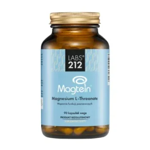 Labs212 Magnesium L-Threonate Magtein - L-treonian magnezu Suplement diety 90 kaps. - Witaminy i minerały - miniaturka - grafika 1