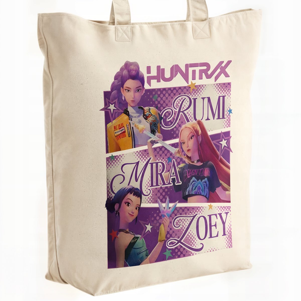 Torba bawełniana premium KPopowe Łowczynie Demonów Huntrix Saja Dla Fanów