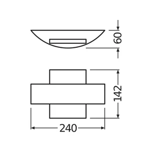 OSRAM Kinkiet zewnętrzny LED ENDURA STYLE SHIELD, aluminiowy / szary / cynkowy, aluminium, nowoczesny - Lampy ogrodowe - miniaturka - grafika 1