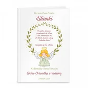 Pamiątka Chrztu Świętego - Murrano Biblia Dla Dzieci Nadruk Aniołek Na Chrzest KZ-BIB-M-008 - miniaturka - grafika 1