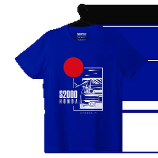 T-shirt koszulka Honda S2000 niebieska-L - Odzież do sportów motorowych - miniaturka - grafika 1