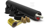 Akcesoria grzewcze - Zestaw do podłączenia pompy ciepła typu Monobloc DELTA HEAT PUMP (HP): [rura preizolowana DELTA HP 2 x d32 x 2.9(25+25)/125, PN6, L=10m - 1szt. + - miniaturka - grafika 1