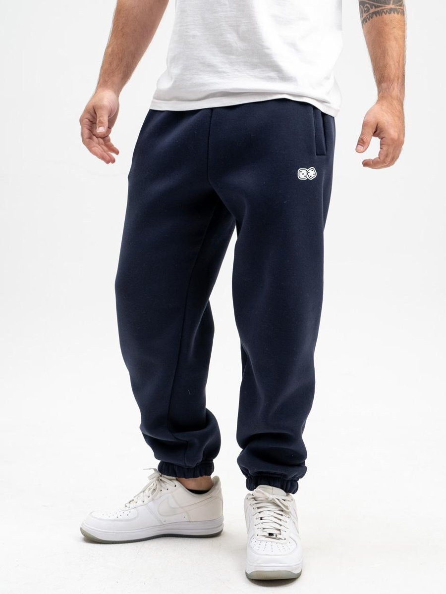 Spodnie Dresowe Męskie Granatowe / Białe Lucky Dice Small Dice XL