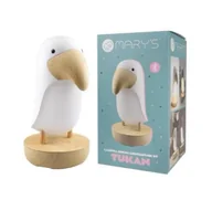 Zestawy szkolne - Lampka nocna LED i bluetooth speaker tukan biały - miniaturka - grafika 1