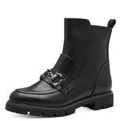 Botki damskie - MARCO TOZZI Damskie botki Zip+Slip 2-25419-43, czarny, 37 EU - miniaturka - grafika 1