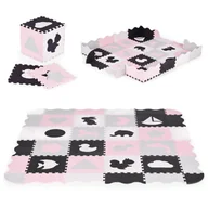 Maty piankowe - Mata piankowa z płotkiem puzzle suchy basen 36 elementów Ecotoys - puzzle - miniaturka - grafika 1