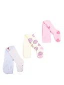 Rajstopy - RAJSTOPY dziecięce szare z dziewczynką wzór 672 - miniaturka - grafika 1