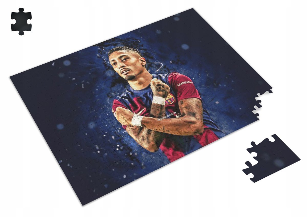 Puzzle FC BARCELONA LOGO BARCA A3 252 el z Nadrukiem IMIĘ Pudełko 27