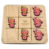 Gry planszowe - Gra drewniana pierniczki Kółko i krzyżyk - miniaturka - grafika 1