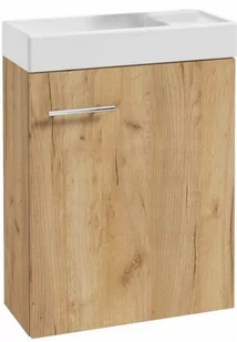 Szafka łazienkowa z umywalką 50x70cm wisząca dąb craft Small - Szafki łazienkowe - miniaturka - grafika 1