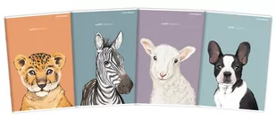 Zeszyt do słówek TOP 200 sweet animal A6/16K kratka - Zeszyty szkolne - miniaturka - grafika 1