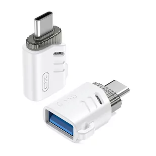 XO adapter NB256B OTG USB - USB-C biały - Pozostałe akcesoria do telefonów - miniaturka - grafika 1