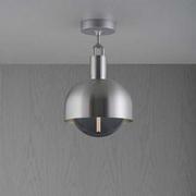 Lampy sufitowe - Lampa sufitowa Forked Ceiling Shade Globe Medium Smoked Stalowa - miniaturka - grafika 1
