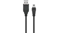 Kable USB - Kabel USB Goobay USB-A - miniUSB 1 m Czarny (JAB-3914316) - miniaturka - grafika 1