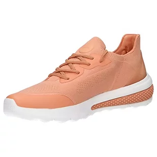 Geox Damskie buty sportowe D SPHERICA ACTIF Sneaker, brzoskwiniowe, rozmiar 35, brzoskwinia, 35 EU - Moda i Uroda OUTLET - miniaturka - grafika 1