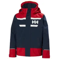 Kurtki i kamizelki sportowe damskie - Kurtka wodoodporna dla dzieci Helly Hansen Salt port 2.0 - miniaturka - grafika 1