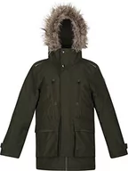 Kurtki i płaszcze dla chłopców - Regatta Unisex dziecięca kurtka Podrick Parka, Ciemne khaki, 11 Lata - miniaturka - grafika 1