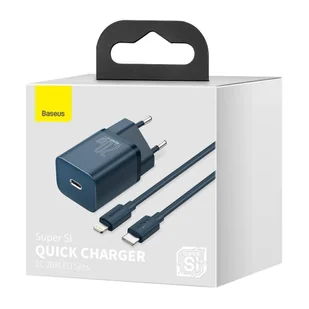 Baseus Super Si 1C szybka ładowarka USB Typ C 20 W Power Delivery niebieski (CCSUP-B03) - Ładowarki do telefonów - miniaturka - grafika 5
