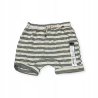 Spodenki damskie - Szorty dziecięce jasnoszare w paski Okie Dokie 24msc - miniaturka - grafika 1