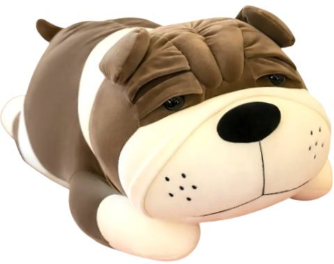 BULDOG PIES PLUSZOWA MASKOTKA PRZYTULANKA ZABAWKA 40cm