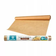 Folia, papier śniadaniowy, serwetki - Papier Do Pieczenia Brązowy Silikonowany 6M - miniaturka - grafika 1