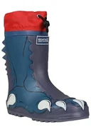 Buty dla dziewczynek - Kalosze dziecięce Regatta Mudplay gumowce granatowe-30 - miniaturka - grafika 1