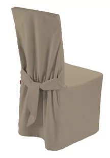 Dekoria Sukienka na krzesło beżowy 45 × 94 cm Quadro 580-136-09 - Pokrowce na meble - miniaturka - grafika 1