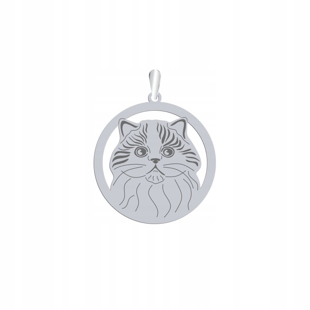 Zawieszka Srebrna Kot Szkocki Straight 925 Biżuteria Prezent Kobieta GRAWER