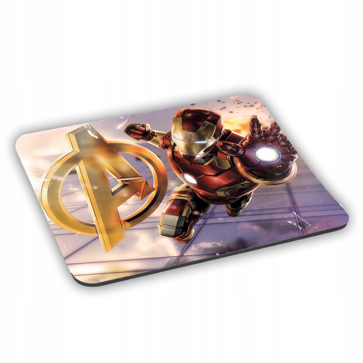 PODKŁADKA POD MYSZ Myszkę Komputer Avengers Iron Man + imię w prezencie