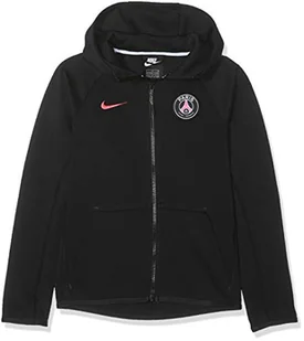 Nike Męska bluza PSG Y Nsw Tch Flc Fz Essntials Czarny/Hyper Pink M - Bluzy męskie - miniaturka - grafika 1