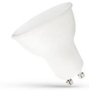 Żarówki LED - Żarówka LED GU10 7,5W b.zimna 6000K 720lm 110st obudowa biała szyba mleczna SPECTRUM - miniaturka - grafika 1