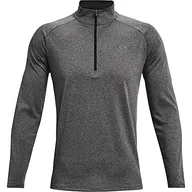 Bluzy męskie - Under Armour UA Tech 2.0 męska bluza z zamkiem błyskawicznym 1/2, szara, MD - miniaturka - grafika 1