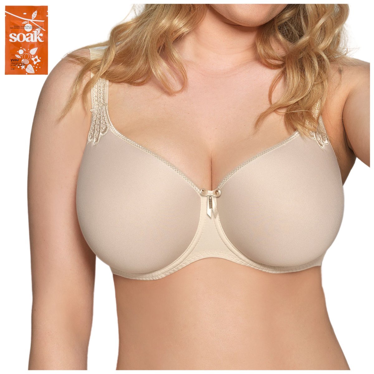 Biustonosz stanik usztywniany beżowy gładki Corin Virginia 17871 Spacer 75H