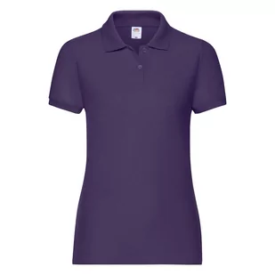 Koszulka damska 65/35 Polo Fruit of the Loom - Fioletowy XXL - Koszulki i topy damskie - miniaturka - grafika 1