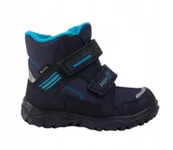 Śniegowce damskie - SUPERFIT DZIECIĘCE ŚNIEGOWCE Z LOGO GRANATOWE 19 6AA - miniaturka - grafika 1