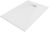 Brodziki prysznicowe - Mexen Hugo brodzik prostokątny SMC 130 x 70 cm, biały, maskownica biała - 42107013-W - miniaturka - grafika 1