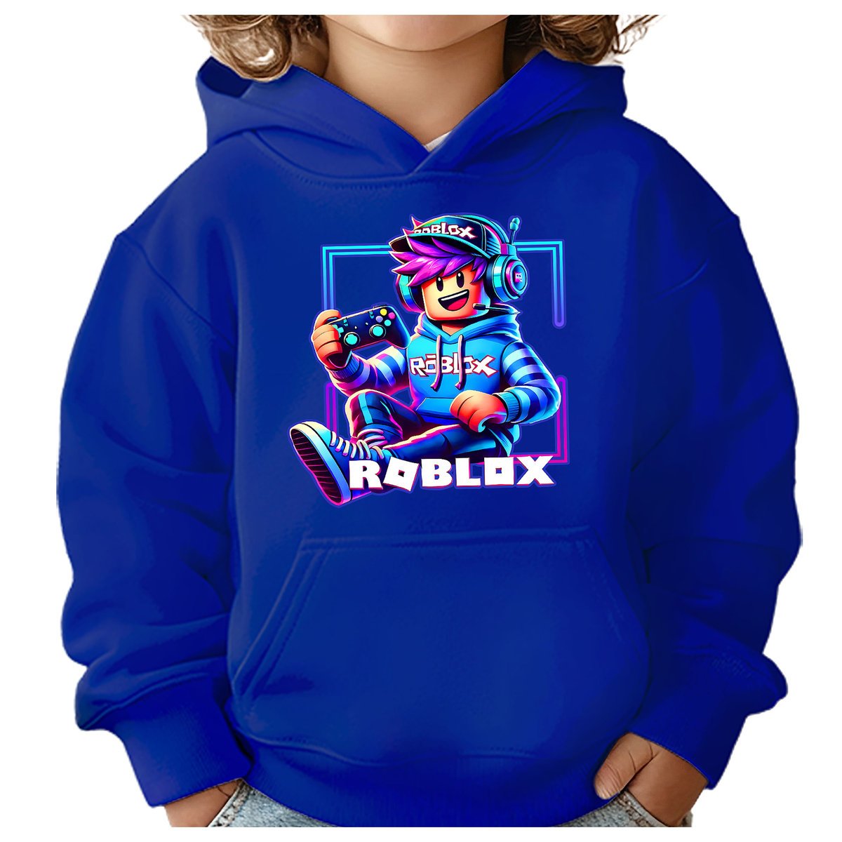 BLUZA DZIECIĘCA Z KAPTUREM ROBLOX GRACZ 110-116 DLA DZIECKA PREZENT