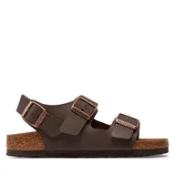 Sandały męskie - Sandały Birkenstock Milano 034703 Brązowy - miniaturka - grafika 1
