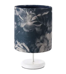 Biało-granatowa lampka nocna w kwiaty - 3X S395 Galapi - Lampy stojące - miniaturka - grafika 1