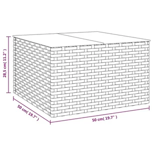 2-cz. ogrodowy zestaw wypoczynkowy, poduszki, czarny rattan PE vidaXL - Meble ogrodowe - miniaturka - grafika 13