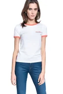 Koszulki i topy damskie - T-SHIRT DAMSKI LEE RINGER TEE BRIGHT WHITE L40PEPLJ 112108662 - Lee - miniaturka - grafika 1